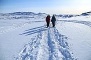 踏雪登山